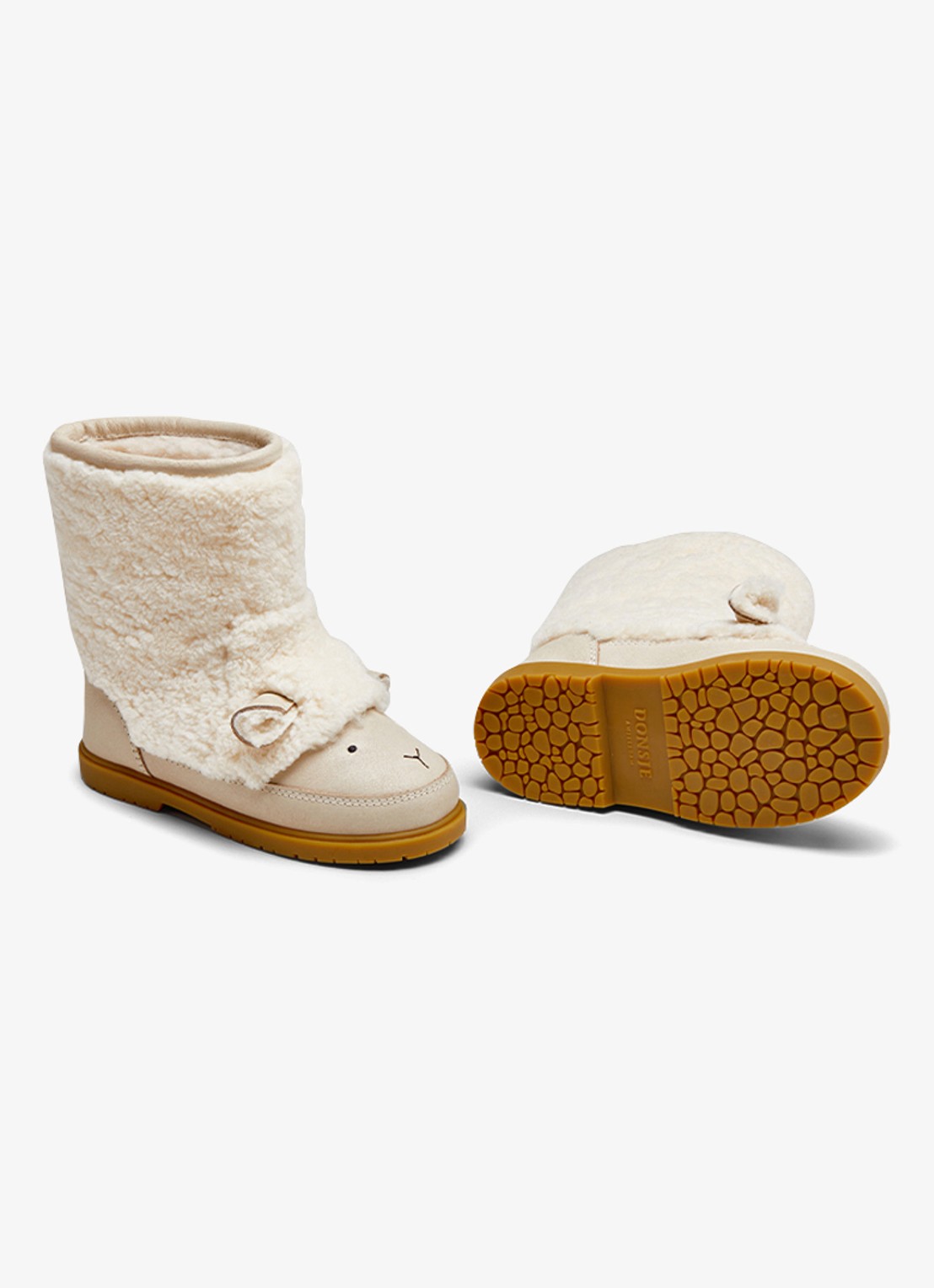 Donsje Amsterdam Wadou boots   lammy - detail 5 beige