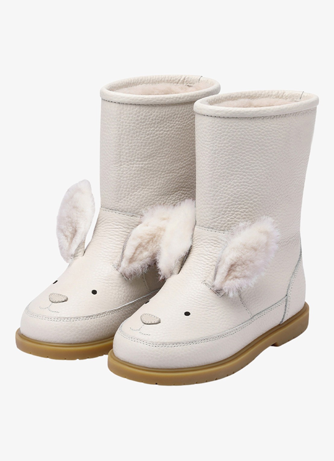 Donsje Amsterdam Wadudu Exclusive Boots | Rabbit - voorkant 7 gebroken wit