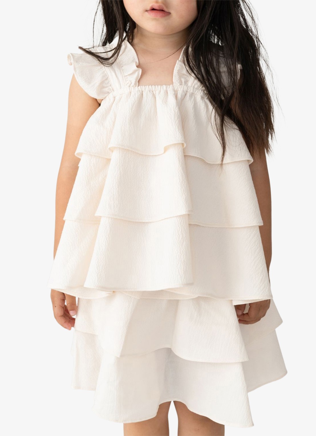 Donsje Amsterdam Willow mini rok met ruches - detail 3 wit