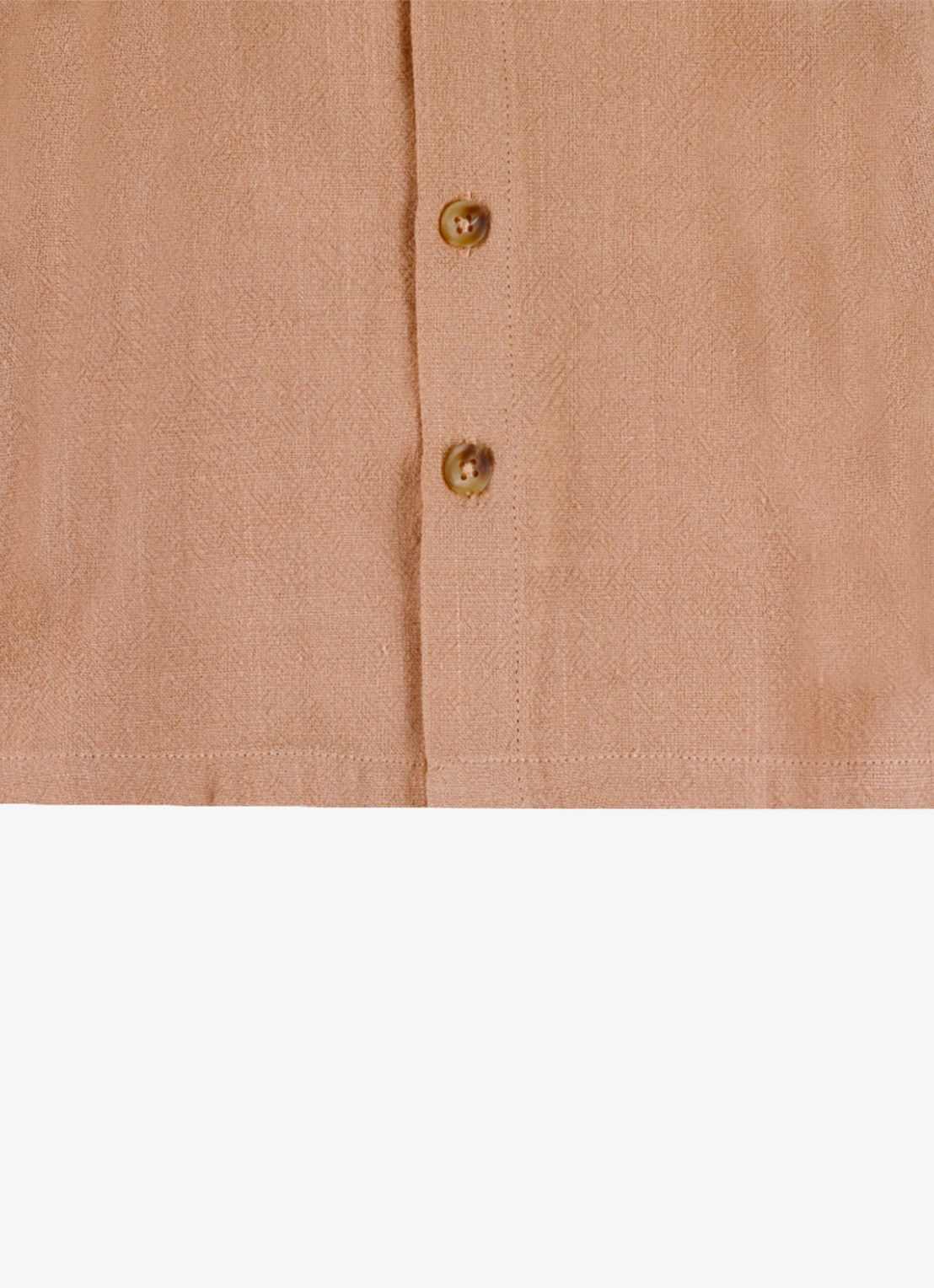 Donsje Amsterdam Winnie blouse met pofmouw - detail 3 lichtbruin