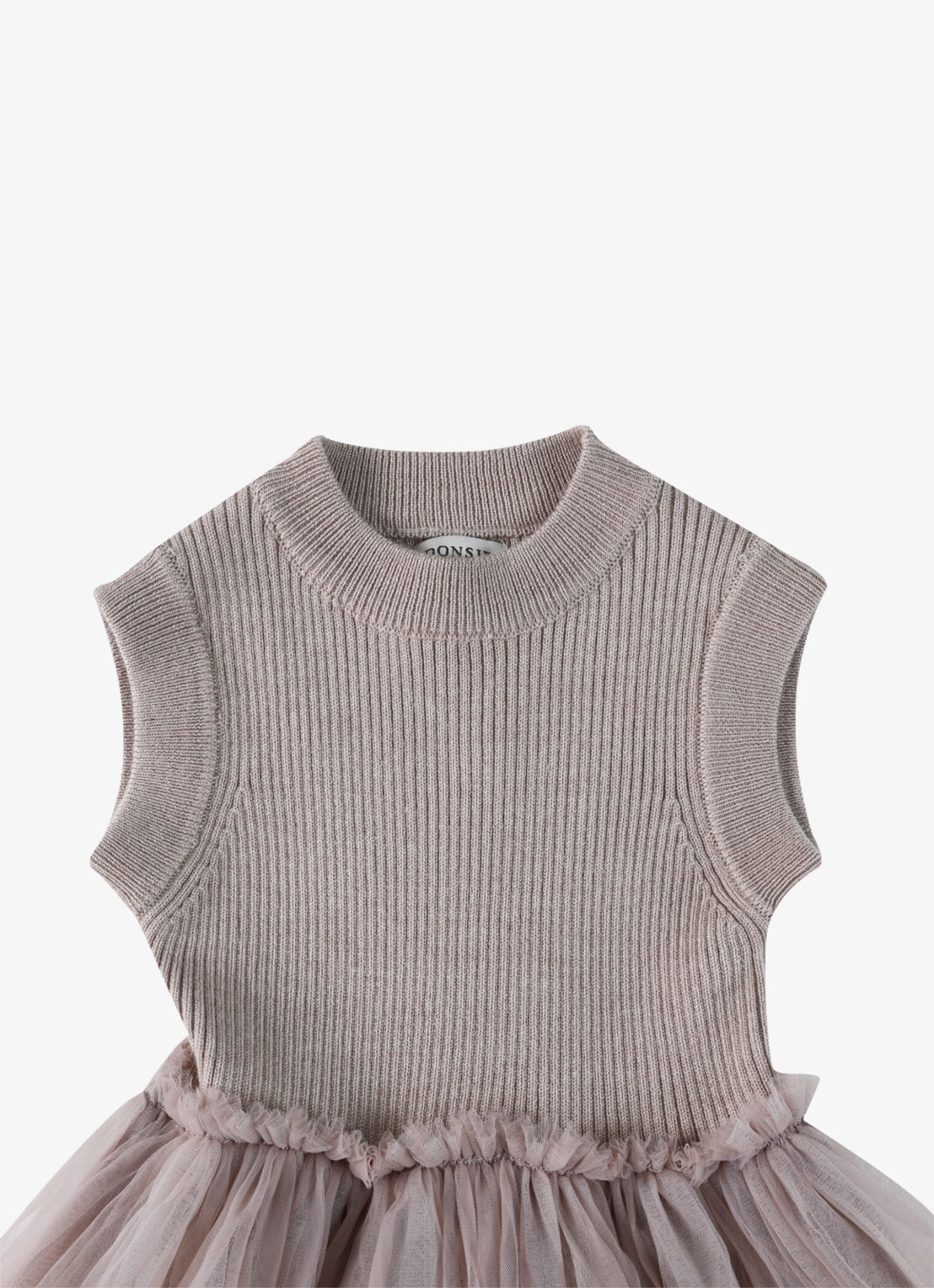 Donsje Amsterdam Xewa jurk met tule - detail 3 beige