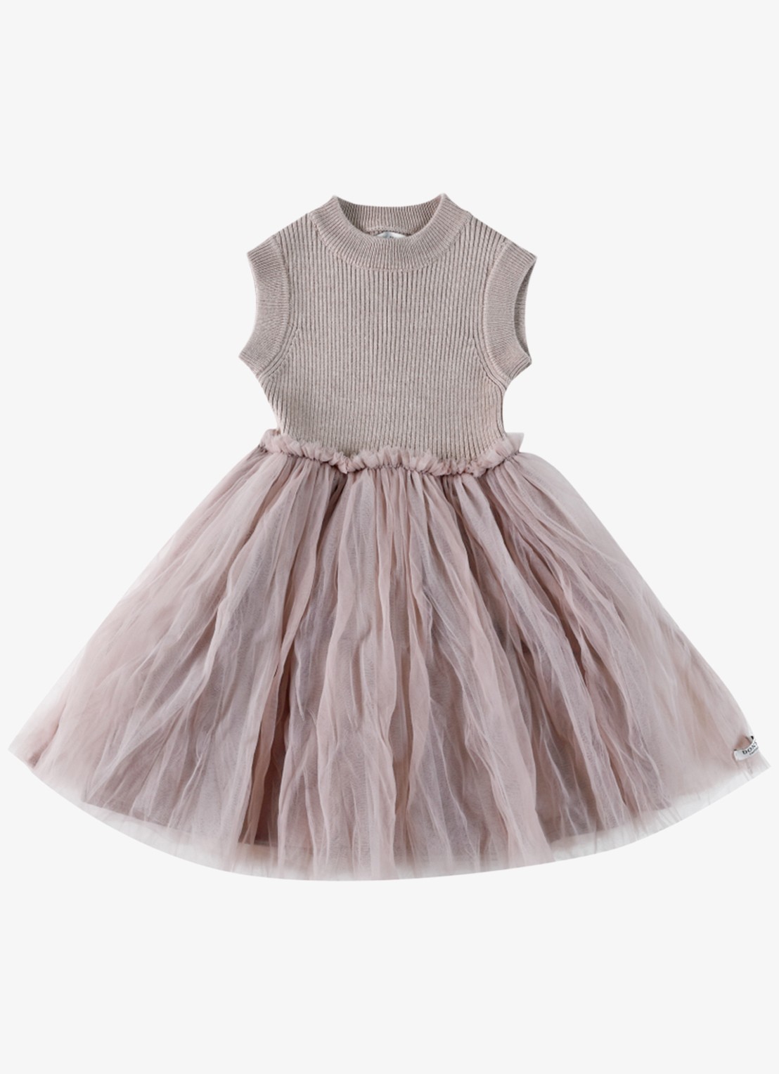 Donsje Amsterdam Xewa jurk - voorkant 2 beige