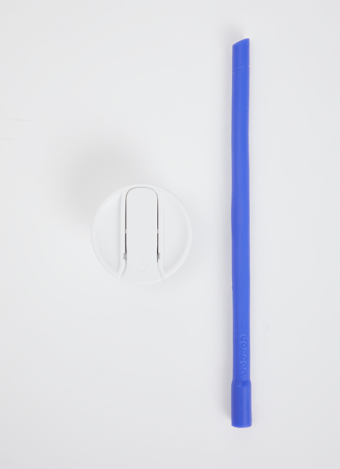 Dopper Flip Straw 24 cm - voorkant 2 wit