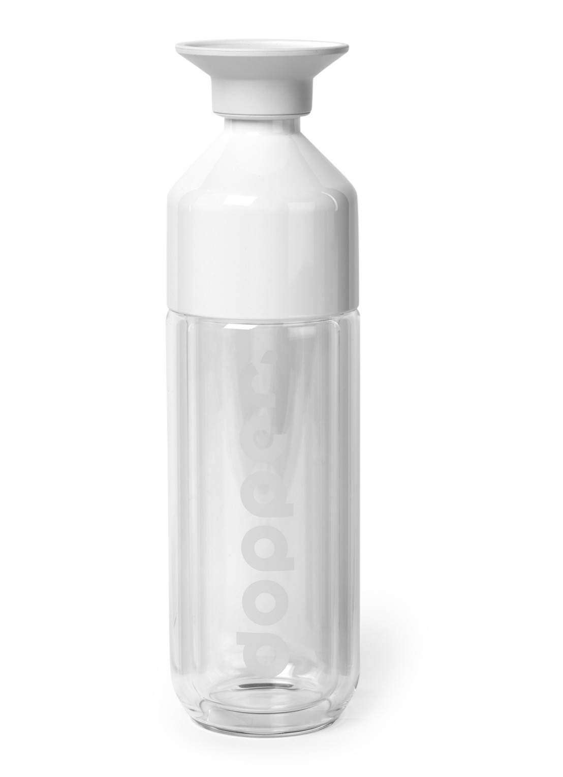 Dopper Glass Insulated thermosfles 450 ml - voorkant wit