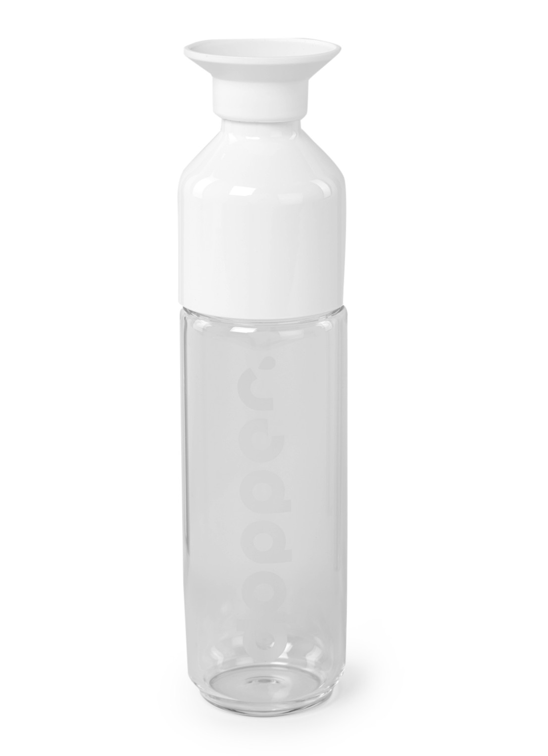 Dopper Glass waterfles 400 ml - voorkant wit