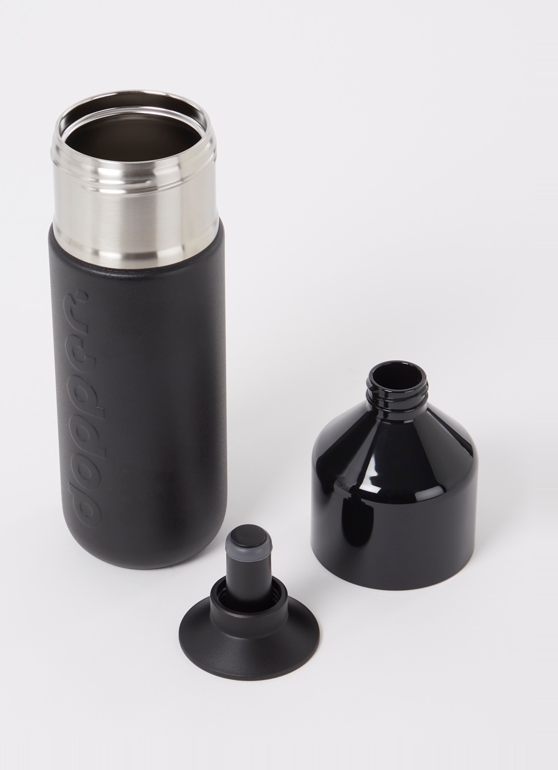 Dopper Insulated thermosfles 1 liter - voorkant 2 zwart