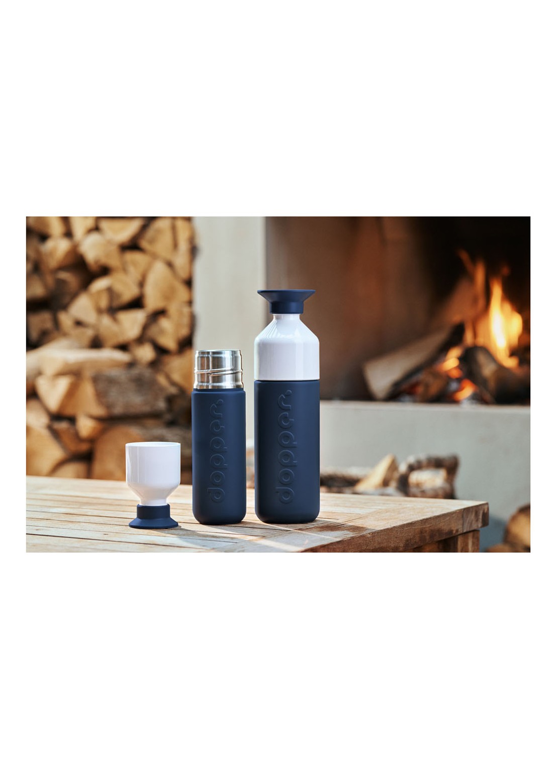 Dopper Insulated thermosfles 350 ml - detail 4 donkerblauw