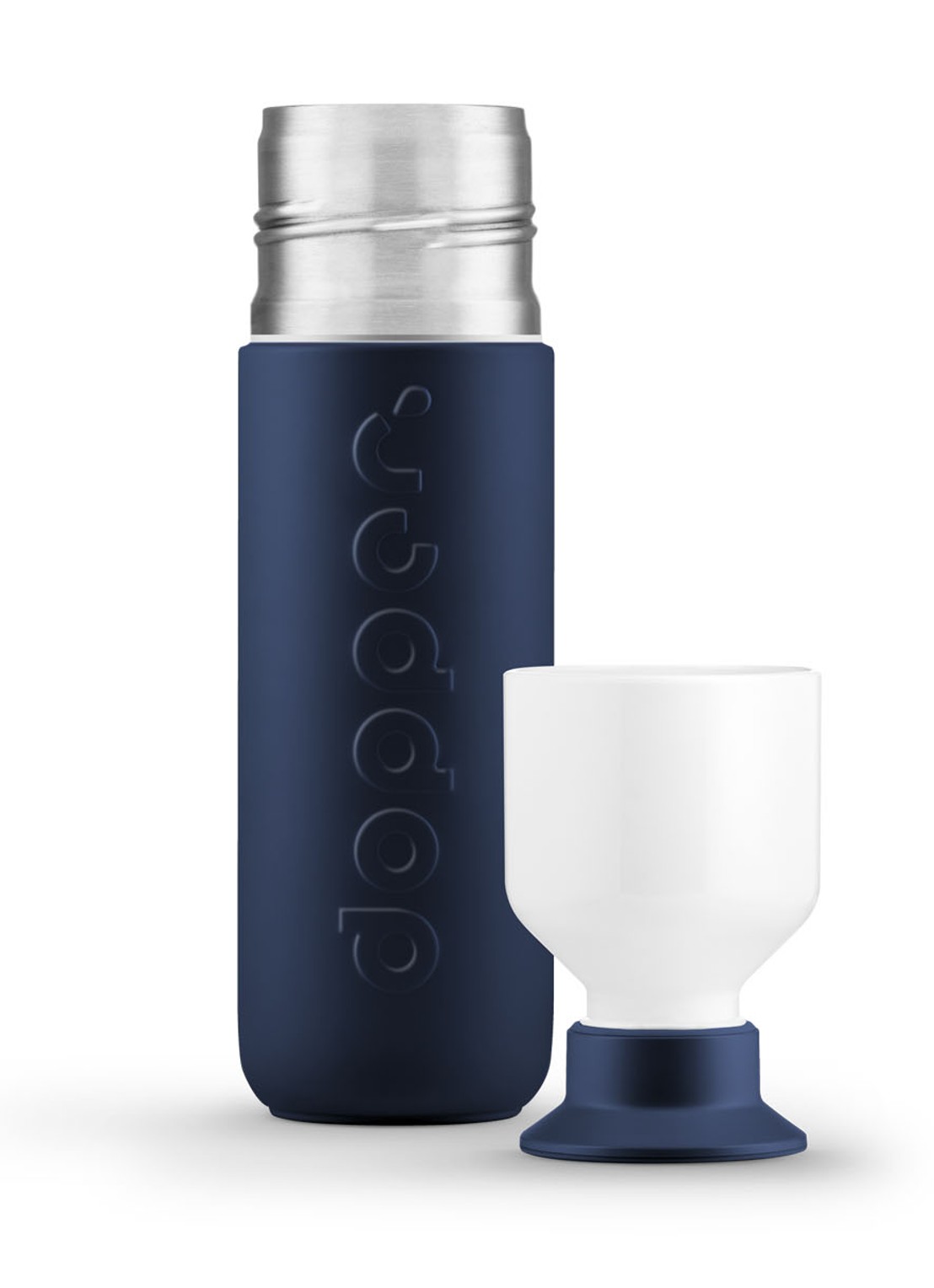 Dopper Insulated thermosfles 350 ml - voorkant 2 donkerblauw