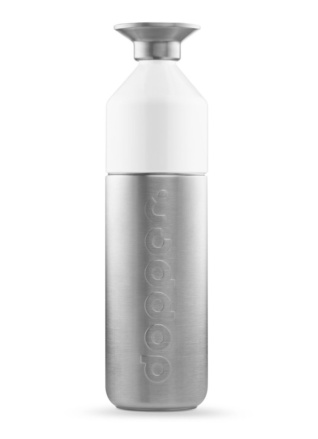 Dopper Steel waterfles 1,1 liter - voorkant zilver