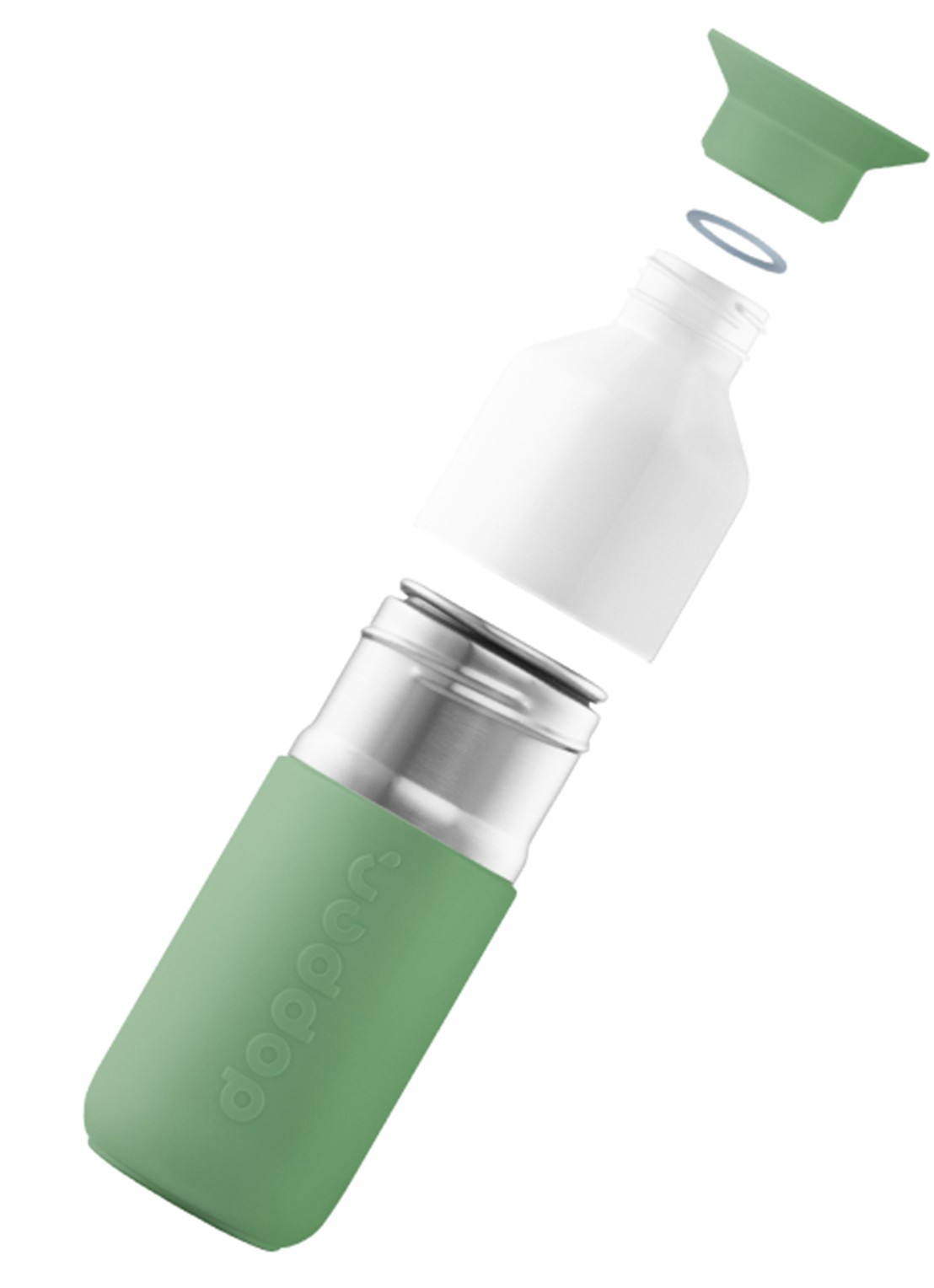 Dopper Steel waterfles 35 cl - detail 3 groen