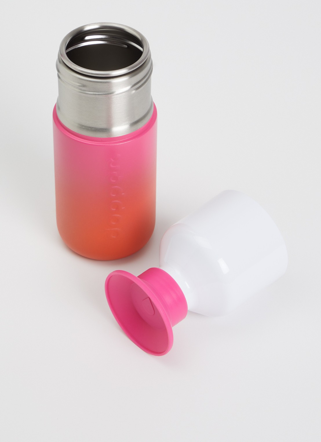 Dopper Steel waterfles 35 cl - voorkant 2 roze