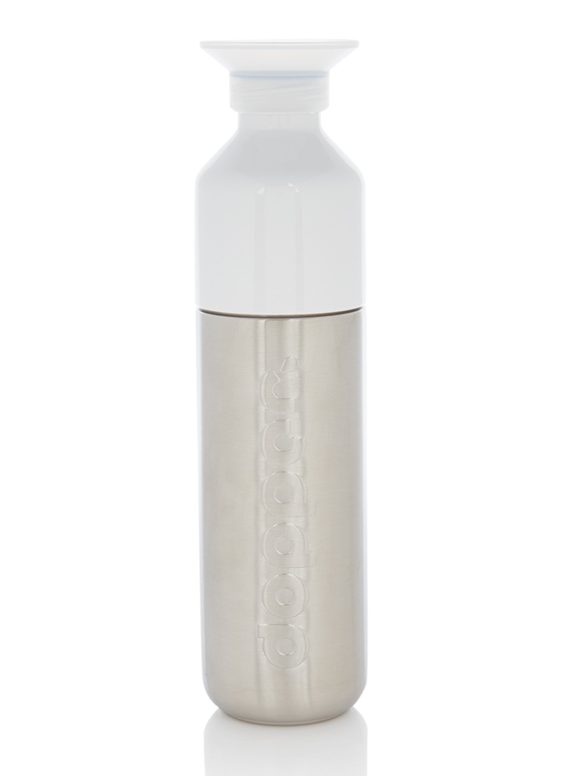 Dopper Steel waterfles 490 ml - voorkant zilver
