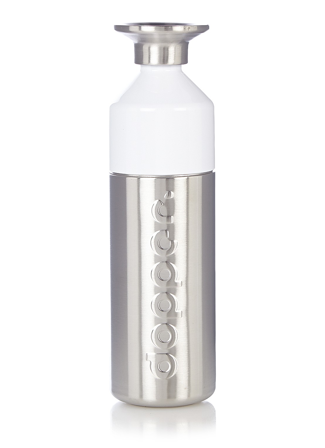 Dopper Steel waterfles 800 ml - voorkant zilver