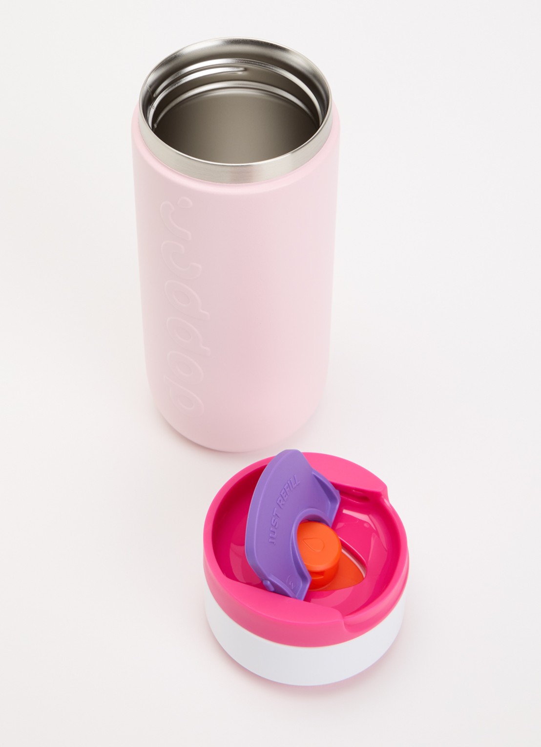 Dopper Travel thermosfles 40 cl  - voorkant 2 roze