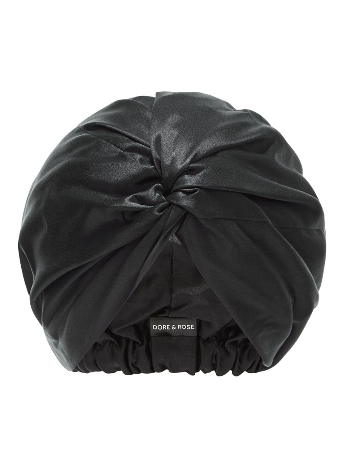 Dore & Rose Bonnet van zijde - voorkant zwart