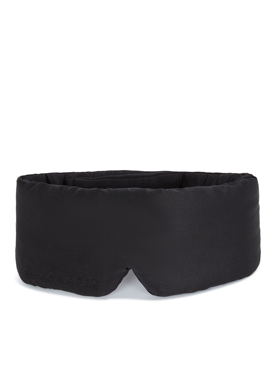 Dore & Rose Deep Sleep Mask - slaapmasker van zijde - voorkant nº 18 ébène du chêne