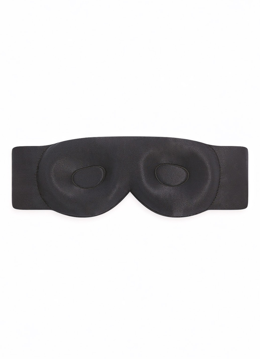 Dore & Rose Deep Sleep Mask - slaapmasker van zijde - detail 2 zwart