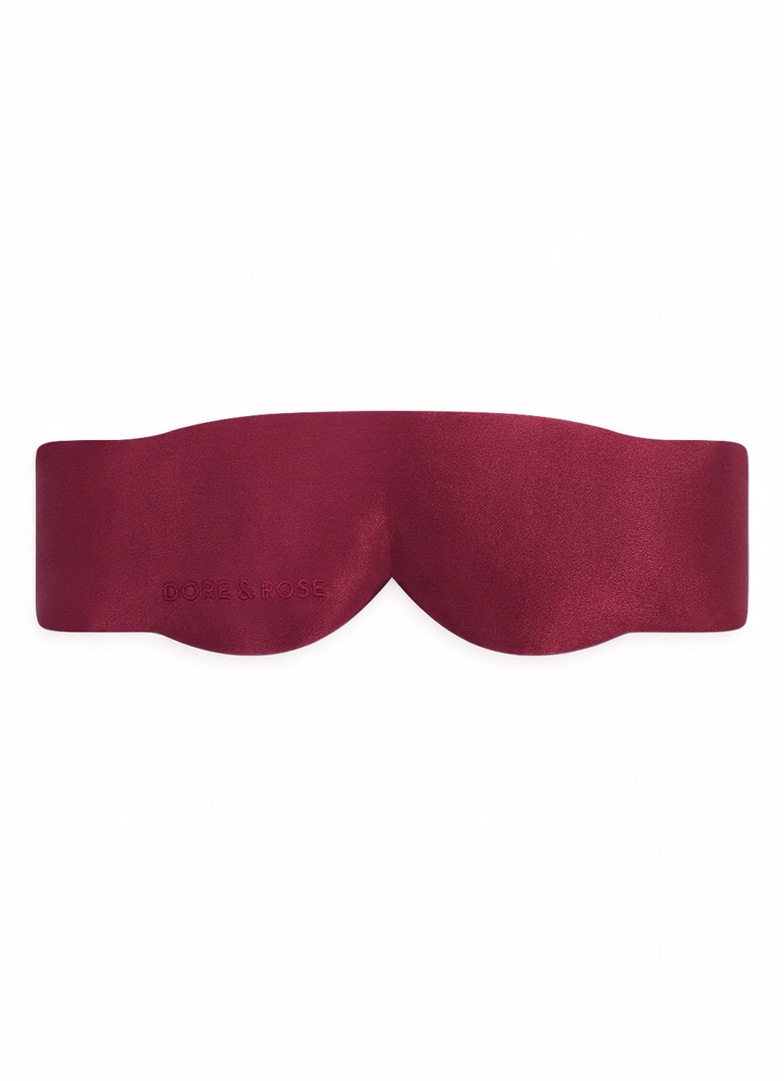 Dore & Rose Deep Sleep Mask - slaapmasker van zijde - detail 3 rood