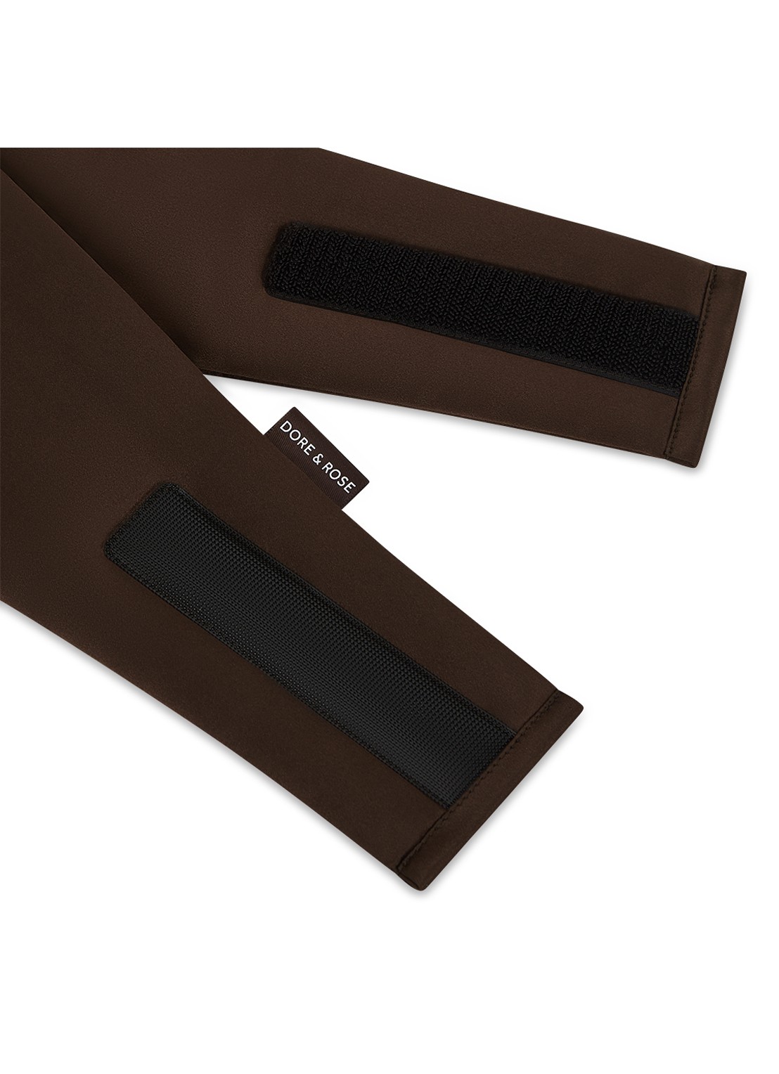 Dore & Rose Deep Sleep Mask - slaapmasker van zijde - voorkant 2 chocolate brown