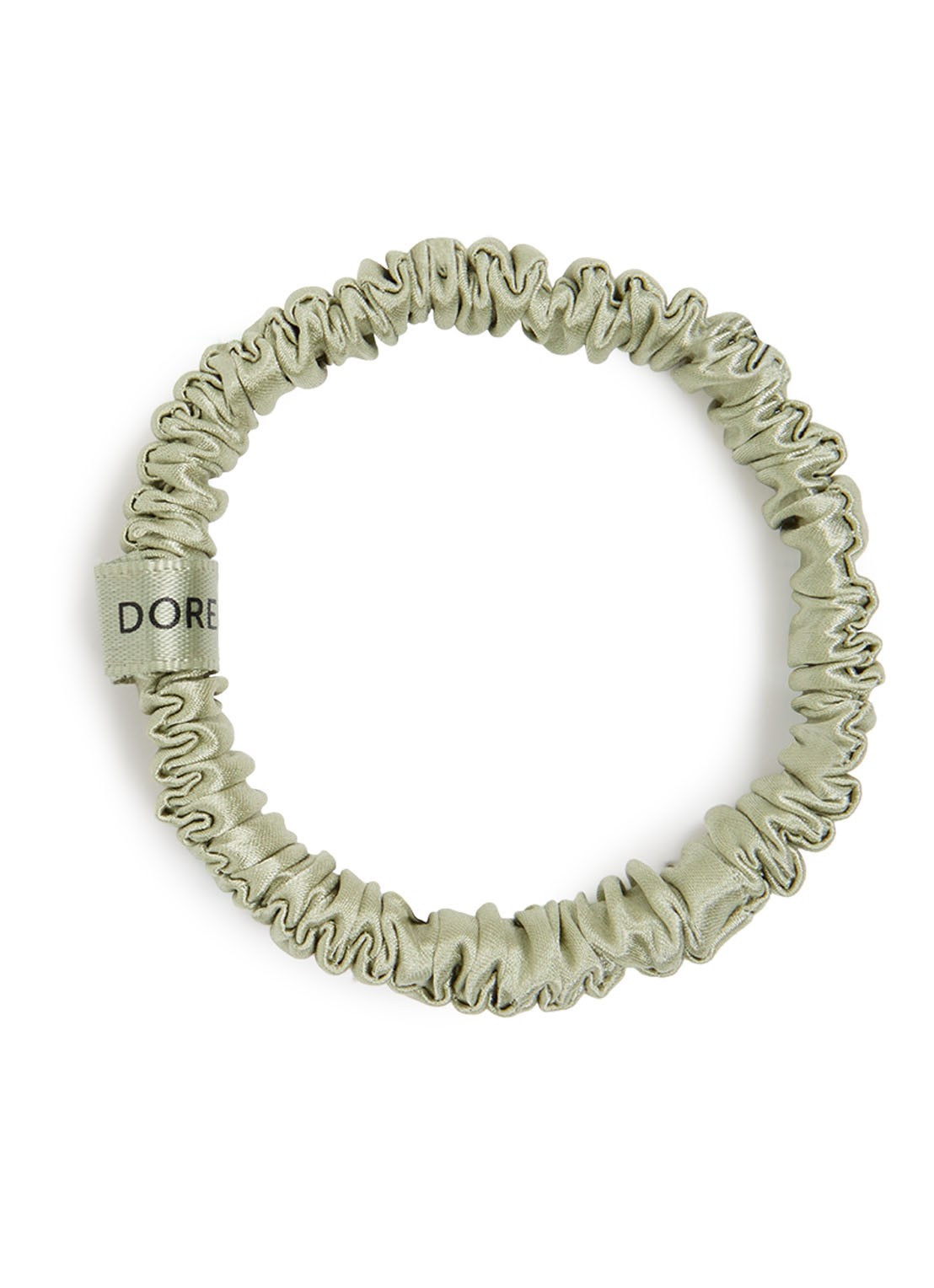 Dore & Rose Premium Scrunchies van zijde - voorkant 4 nº 81 lueur d'olive