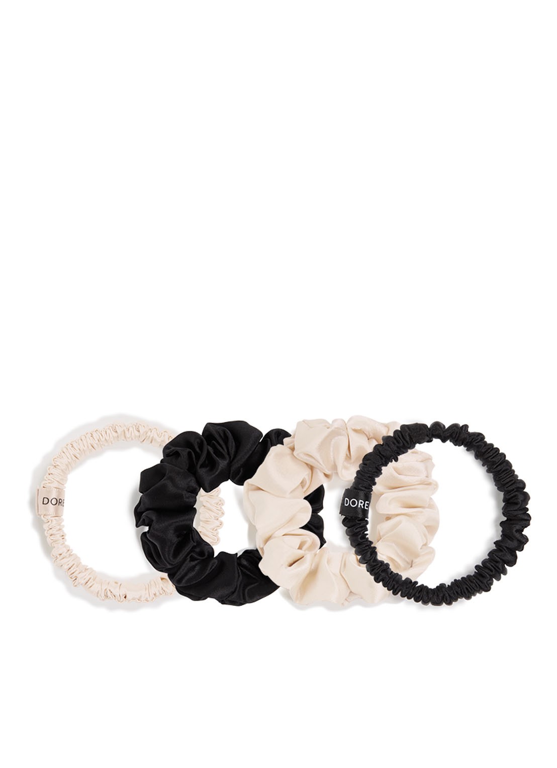 Dore & Rose Premium Scrunchies van zijde - voorkant 2 nº 09 pétillant de nuit