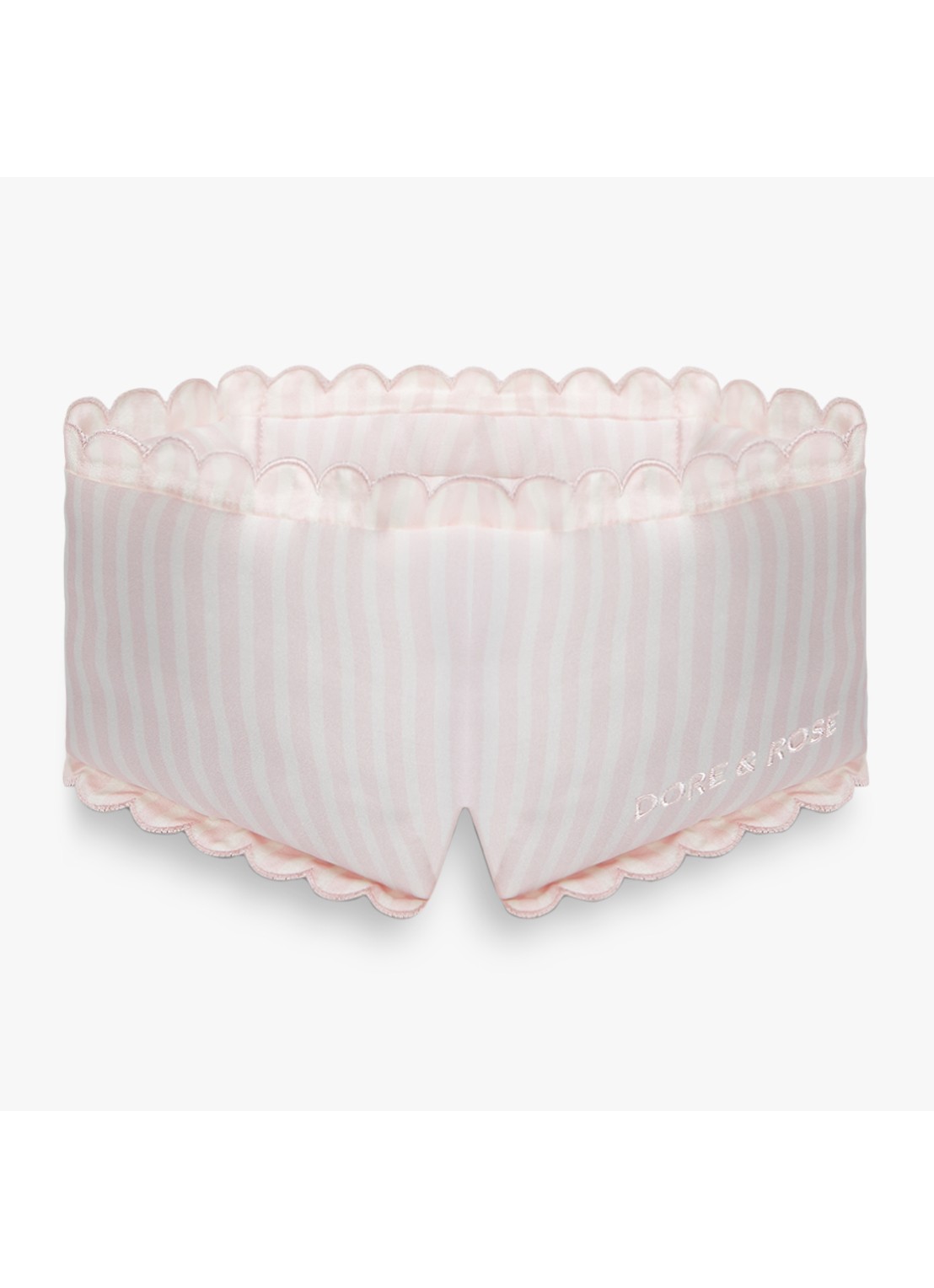 Dore & Rose Scallop Edge Deep Sleep Mask - slaapmasker - voorkant rayure bonbon no61
