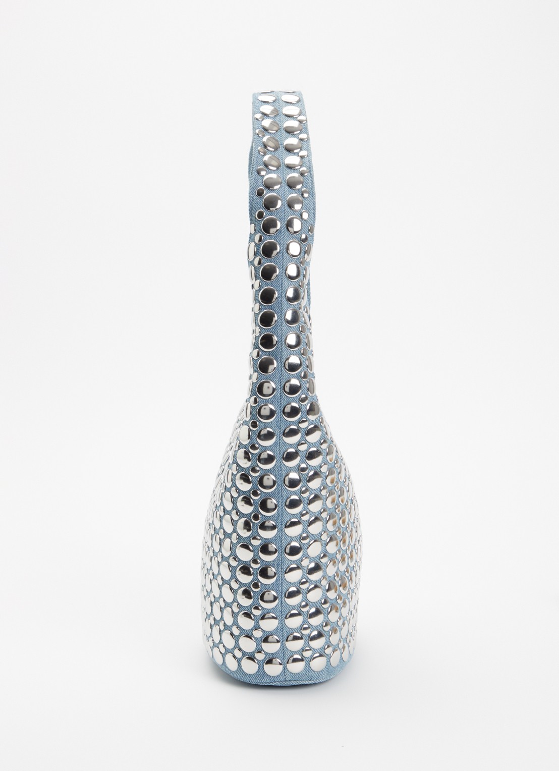 DOTTHZ The Dante schoudertas van denim met studs - detail 2 lichtblauw