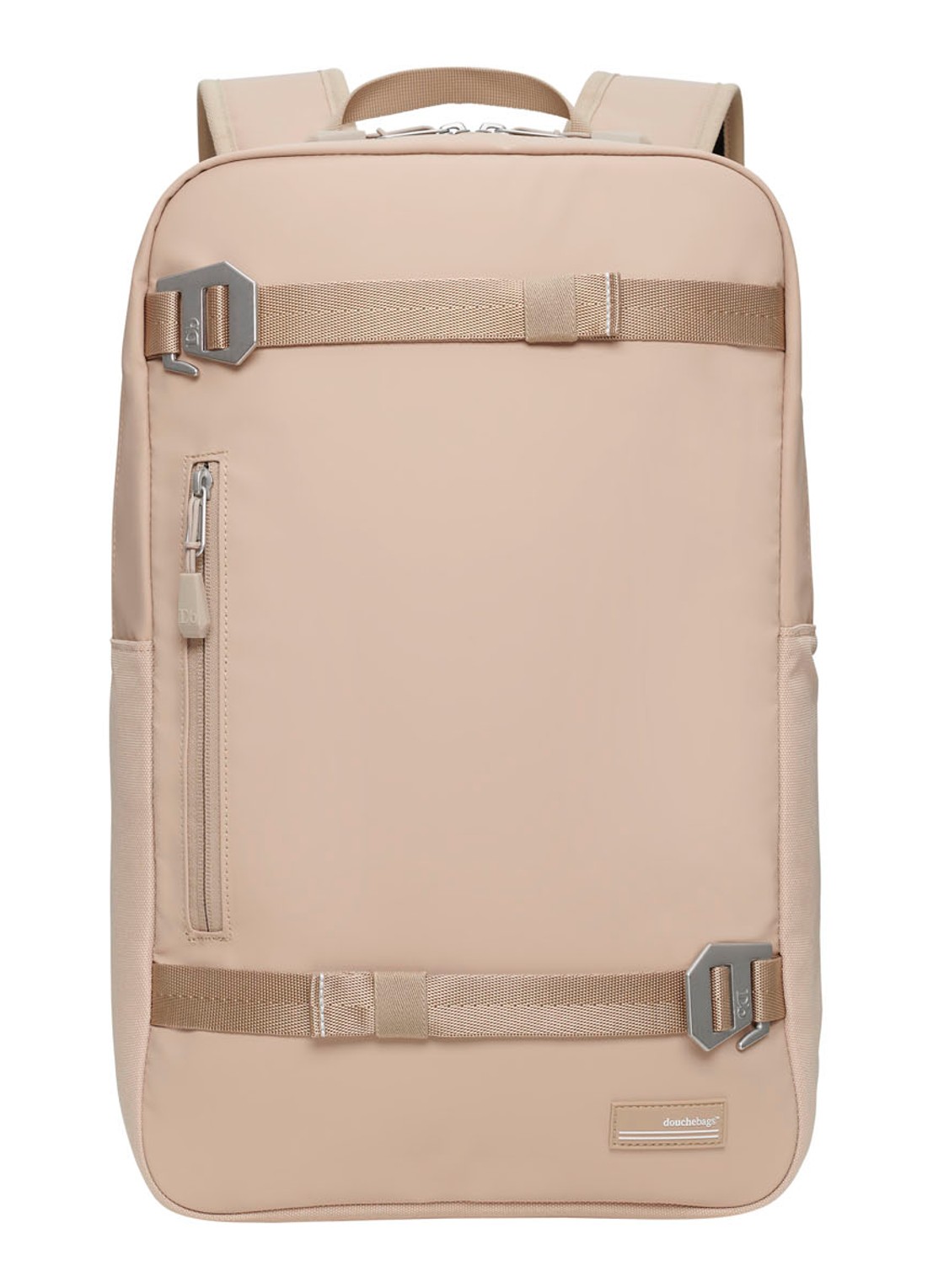 Douchebags The Scholar rugzak met 15 inch laptopvak - voorkant beige