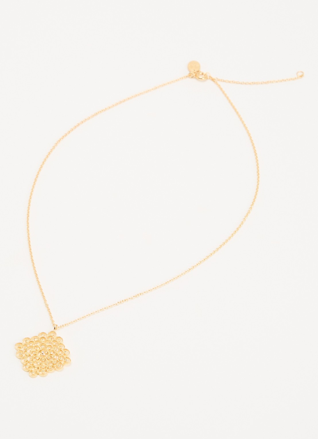 DPT Antwerp Blessed diamanten ketting verguld - detail 3 goud