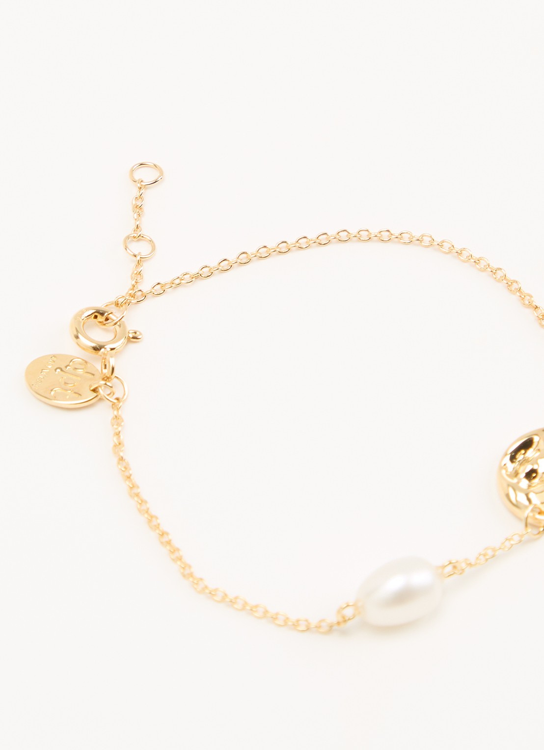 DPT Antwerp Coco diamanten armband verguld - detail goud