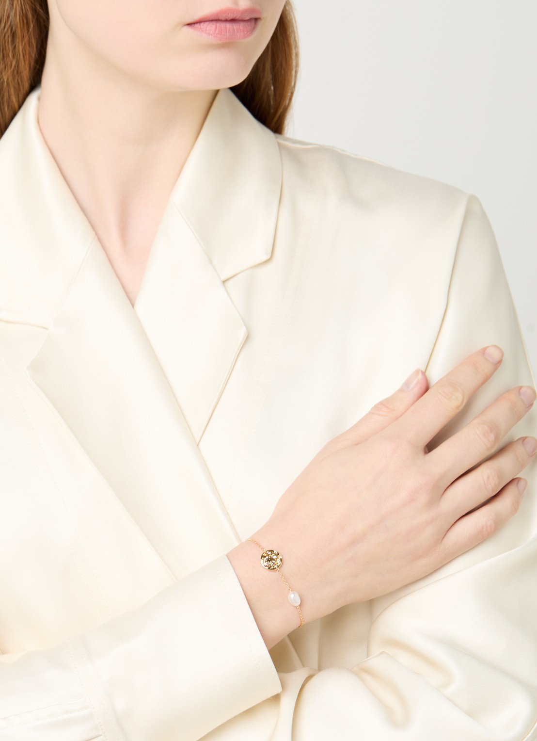 DPT Antwerp Coco diamanten armband verguld - voorkant 4 goud