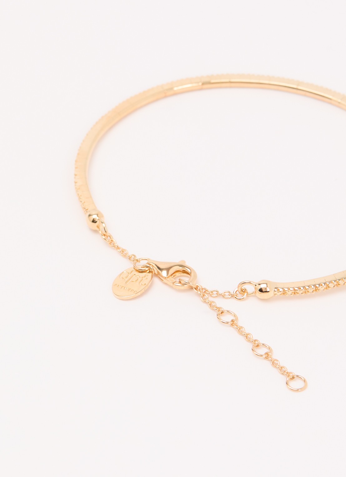 DPT Antwerp Ever bangle diamanten armband verguld - detail 3 goud