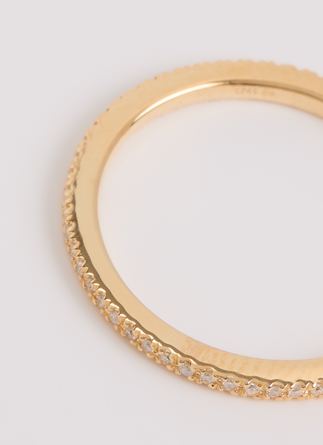 DPT Antwerp Ever diamanten ring verguld - detail goud