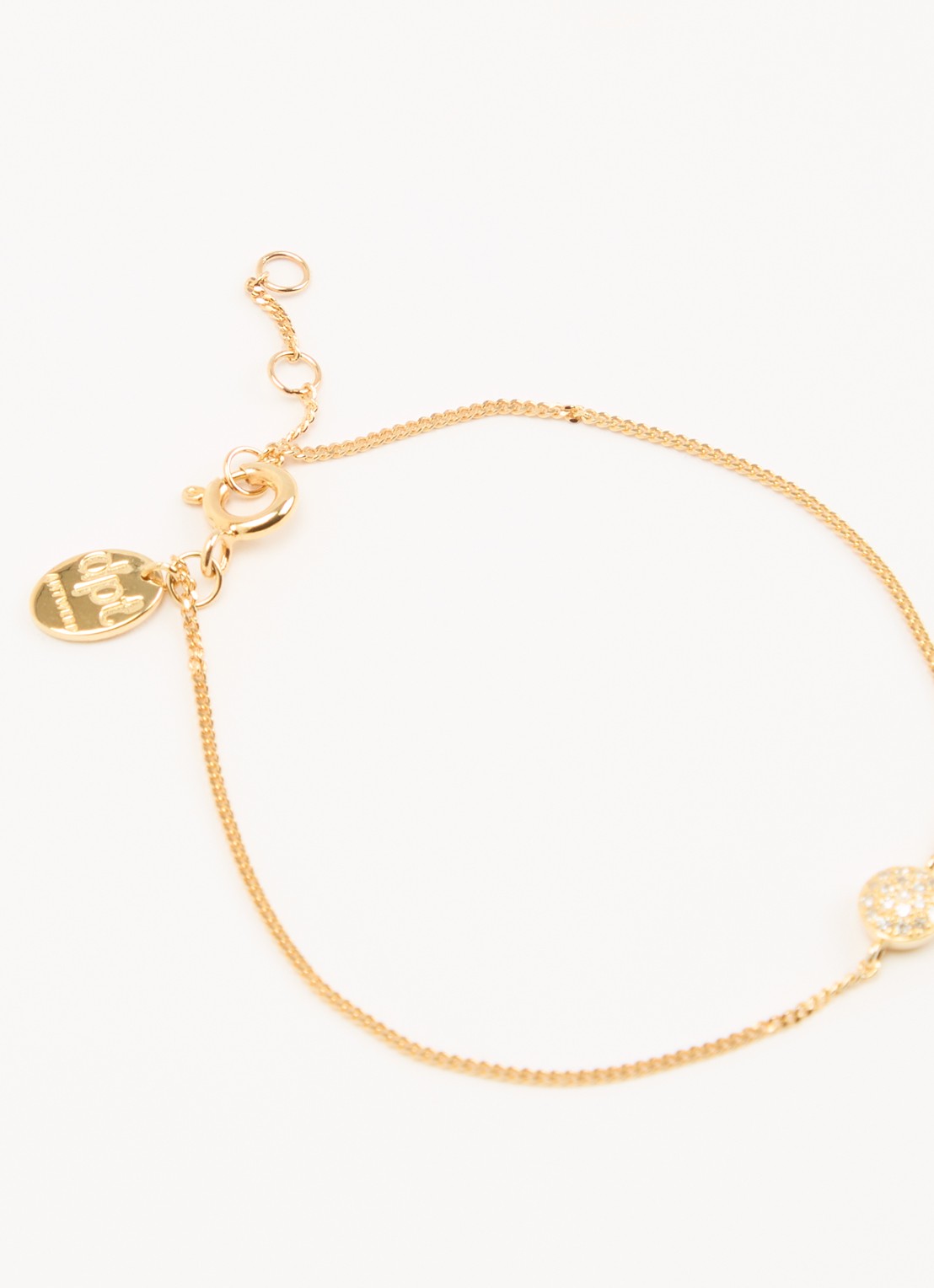 DPT Antwerp Galaxy diamanten armband verguld - detail 3 goud