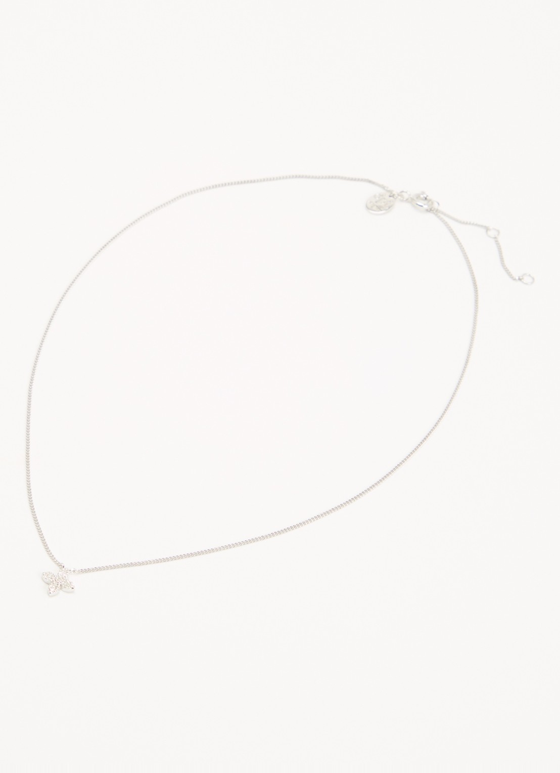 DPT Antwerp Little Flower ketting van zilver - detail 3 zilver