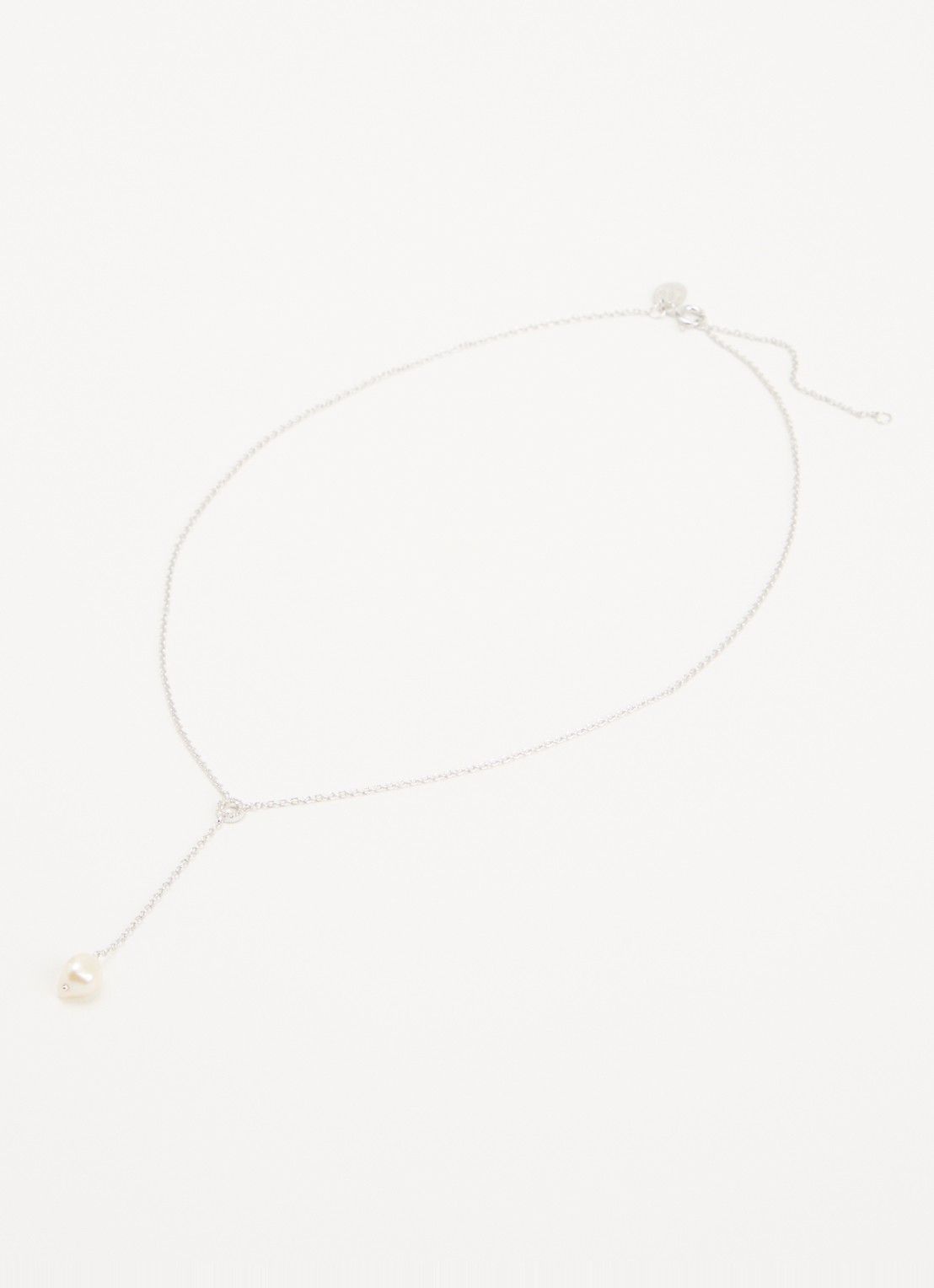 DPT Antwerp Lucy diamanten ketting van zilver - detail zilver