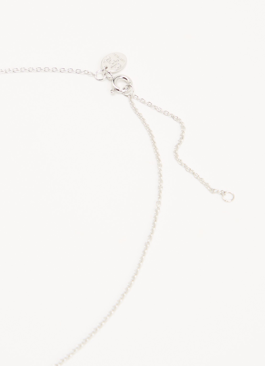 DPT Antwerp Lucy diamanten ketting van zilver - detail 2 zilver