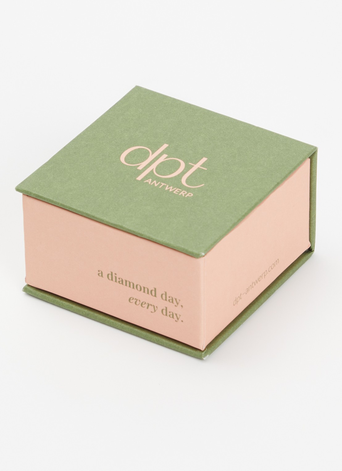 DPT Antwerp Oval diamanten oorringen verguld - detail 2 goud
