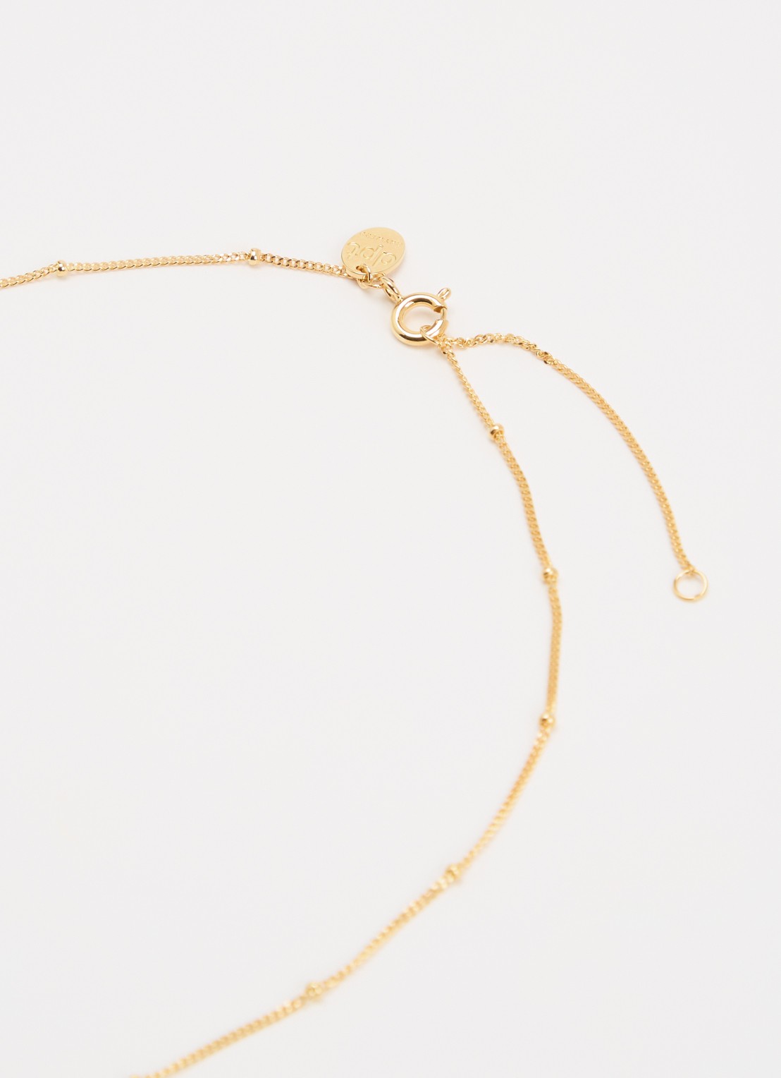DPT Antwerp Wave diamanten ketting verguld - detail 4 goud