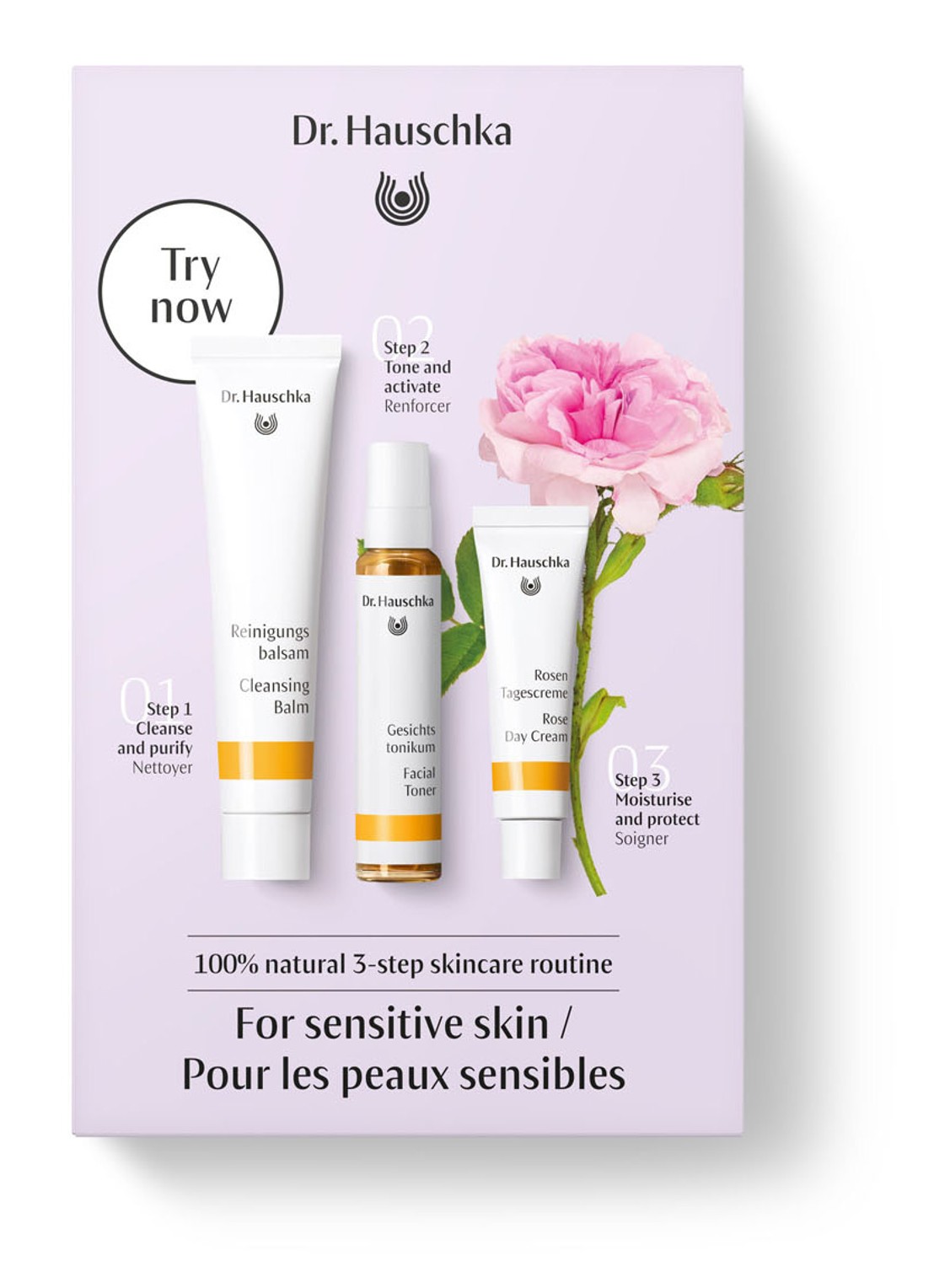 Dr. Hauschka Must Have Rose Set - verzorgingsset - voorkant undefined