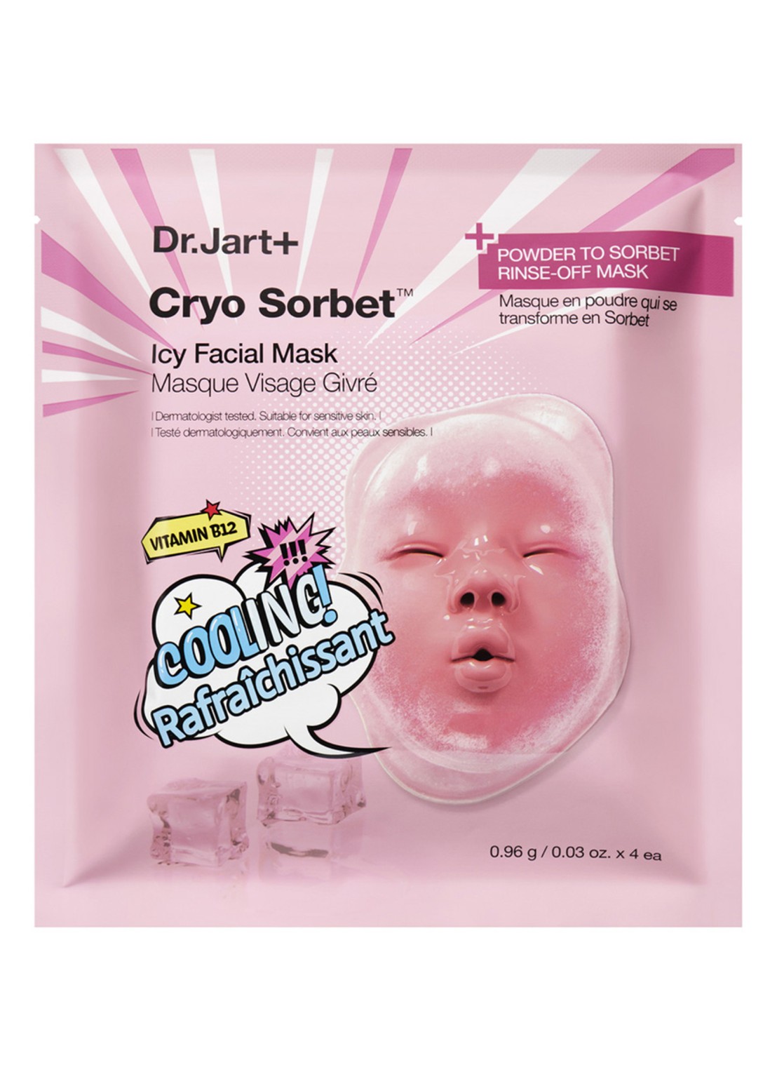 Dr. Jart+ Cryo Sorbet Icy Facial Mask - gezichtsmasker - voorkant undefined