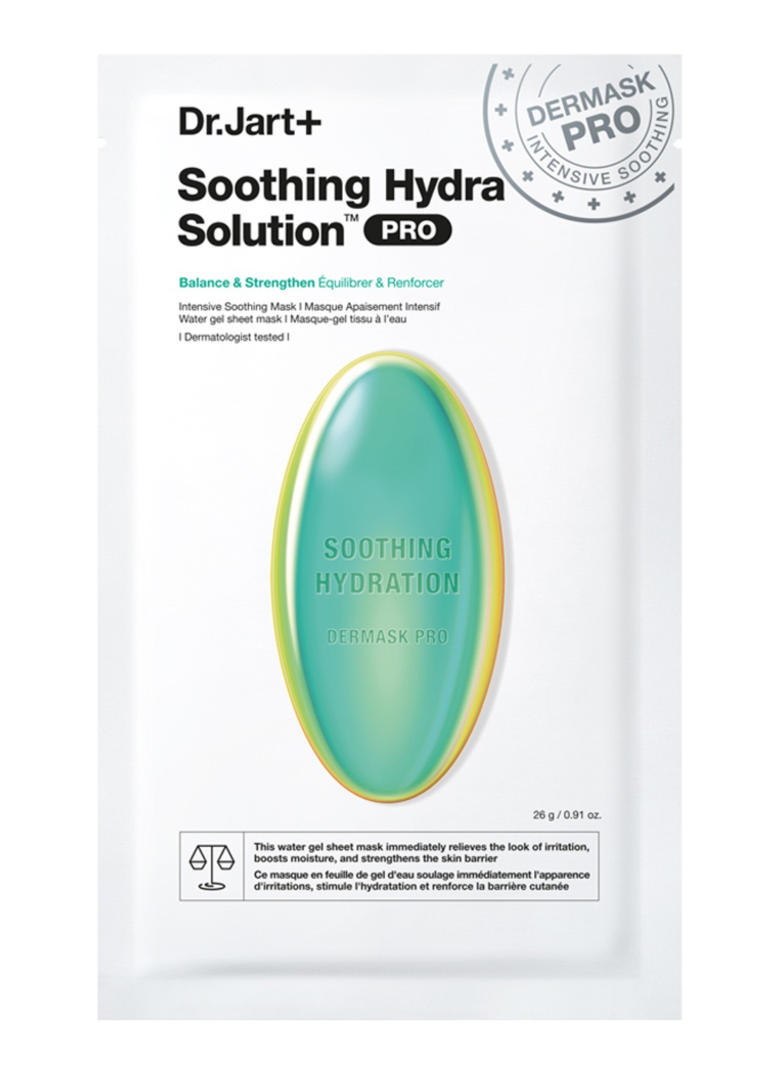 Dr. Jart+ DERMASK Soothing Hydra Solution Pro - voorkant undefined