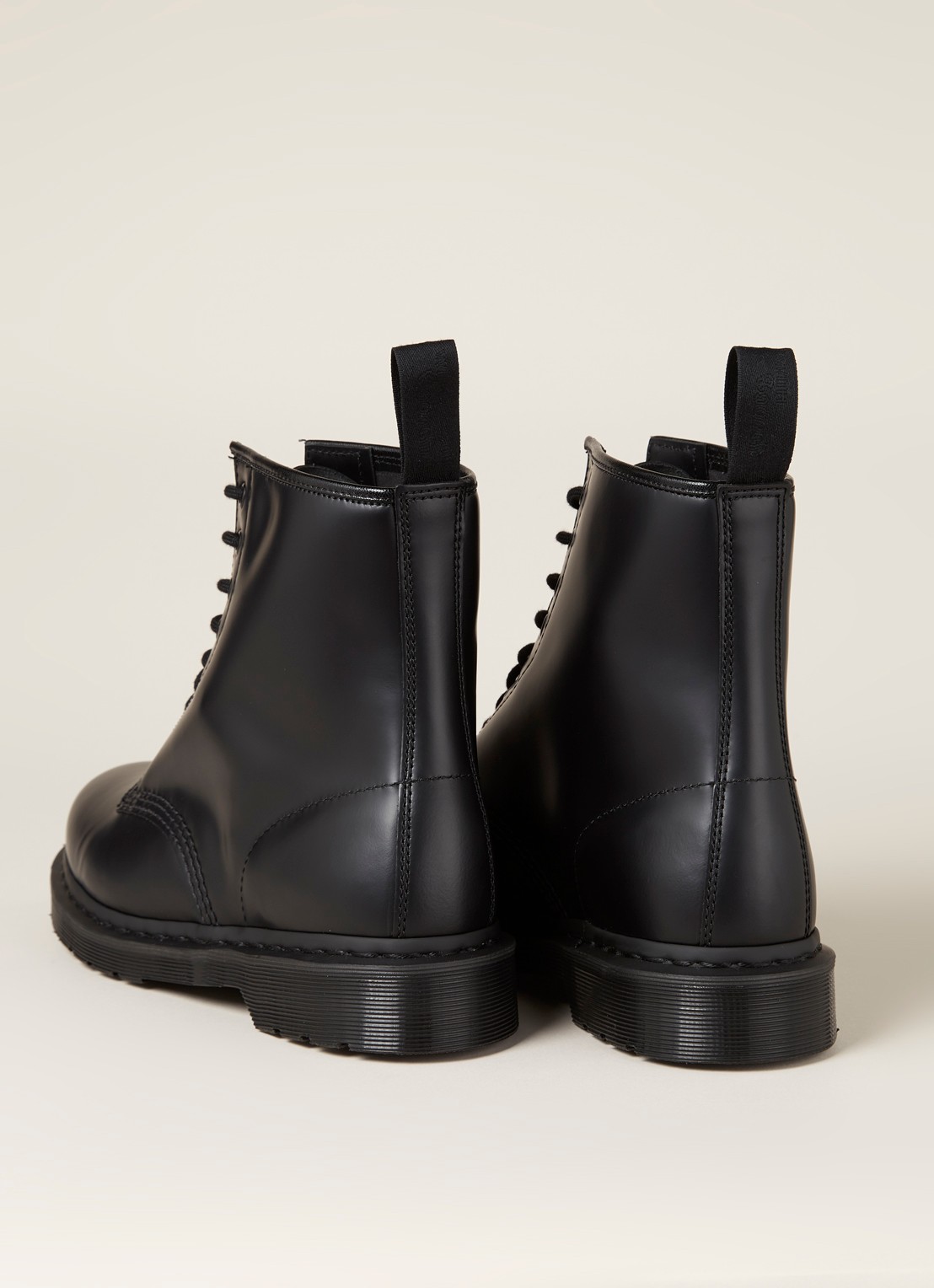 Dr. Martens 1460 Mono veterschoen van leer - detail zwart