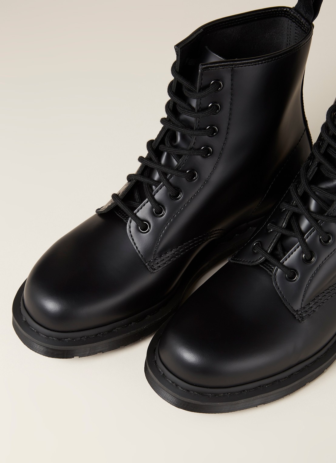 Dr. Martens 1460 Mono veterschoen van leer - detail 2 zwart