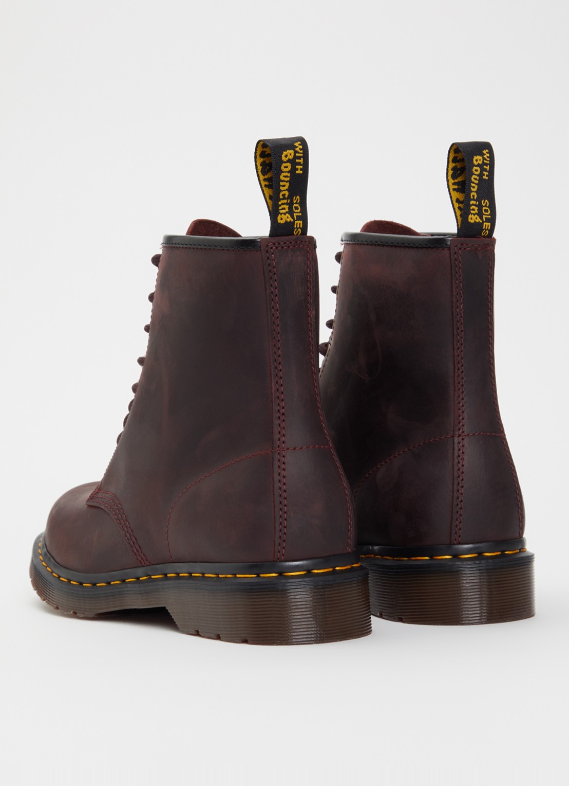 Dr. Martens 1460 veterboot van leer - achterkant bordeauxrood
