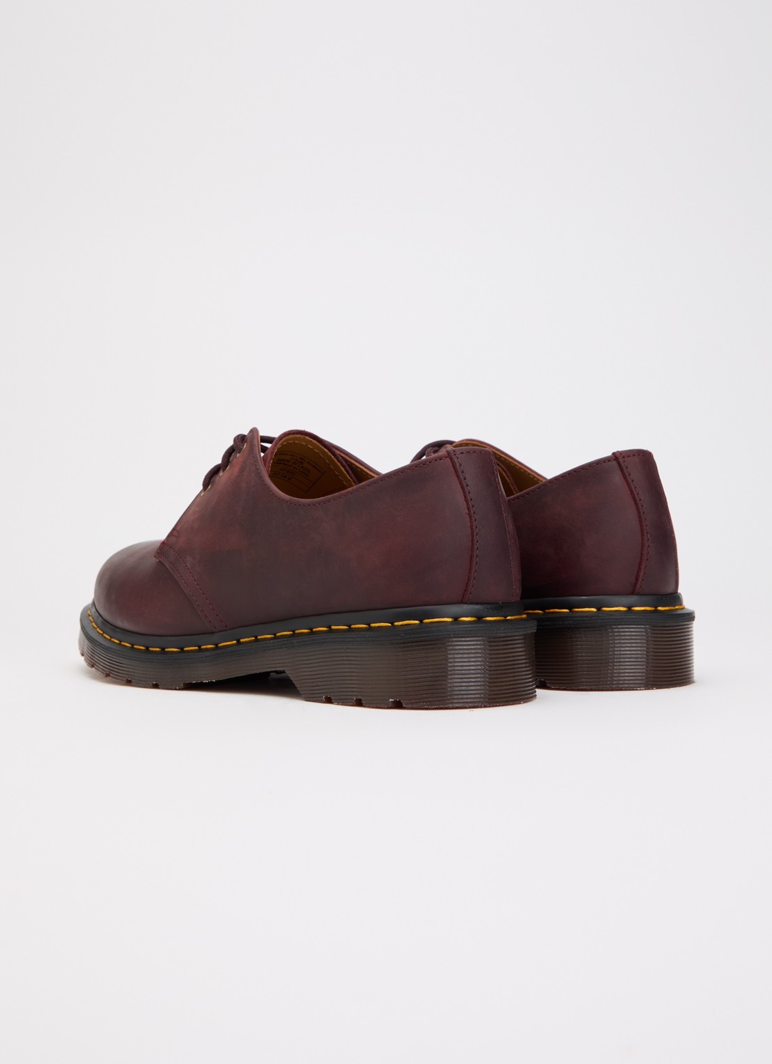 Dr. Martens 1461 veterschoen van leer - achterkant bordeauxrood