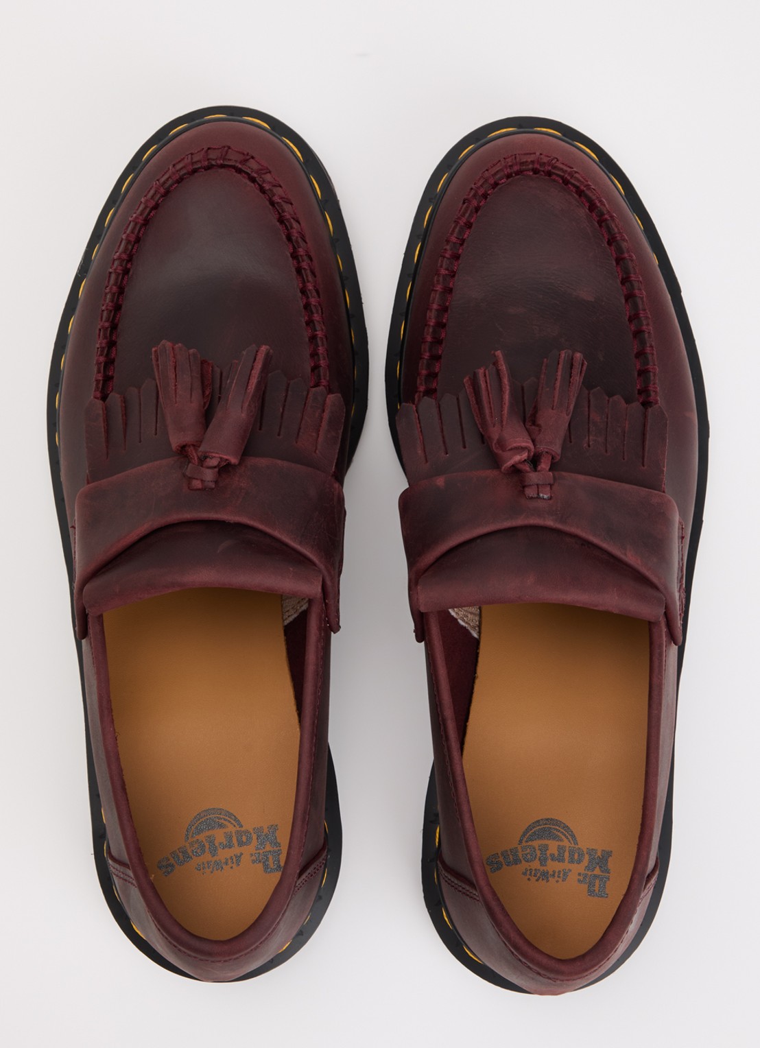 Dr. Martens Adrian loafer van leer - detail 2 bordeauxrood