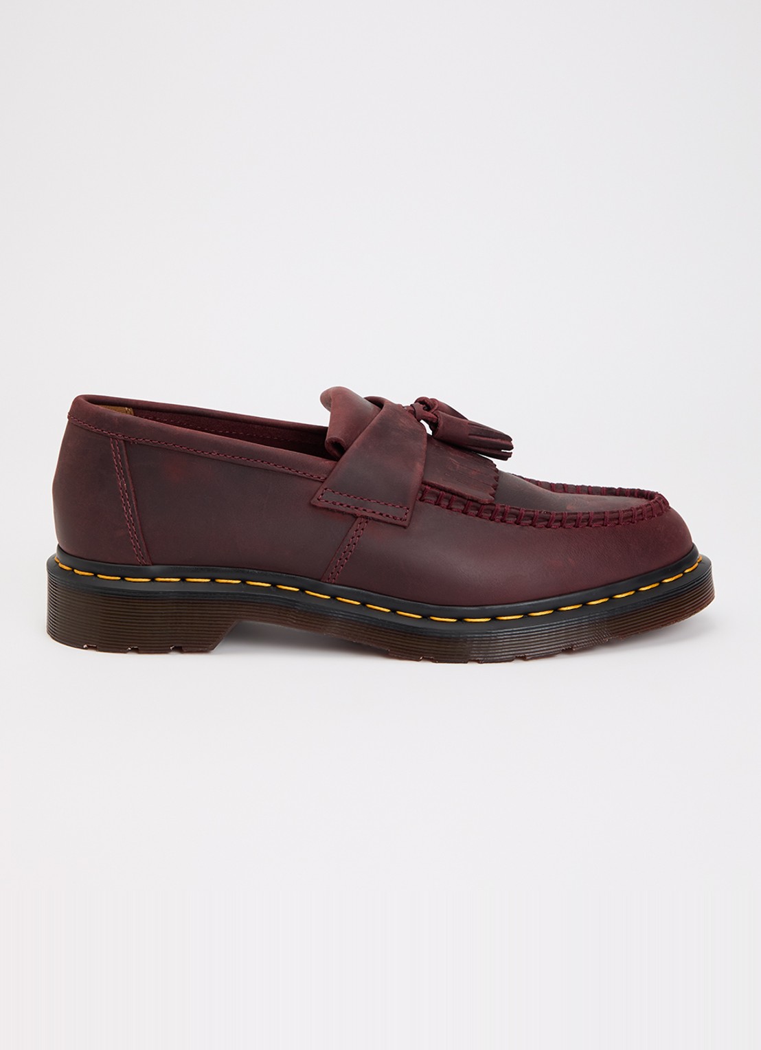 Dr. Martens Adrian loafer van leer - voorkant 5 bordeauxrood