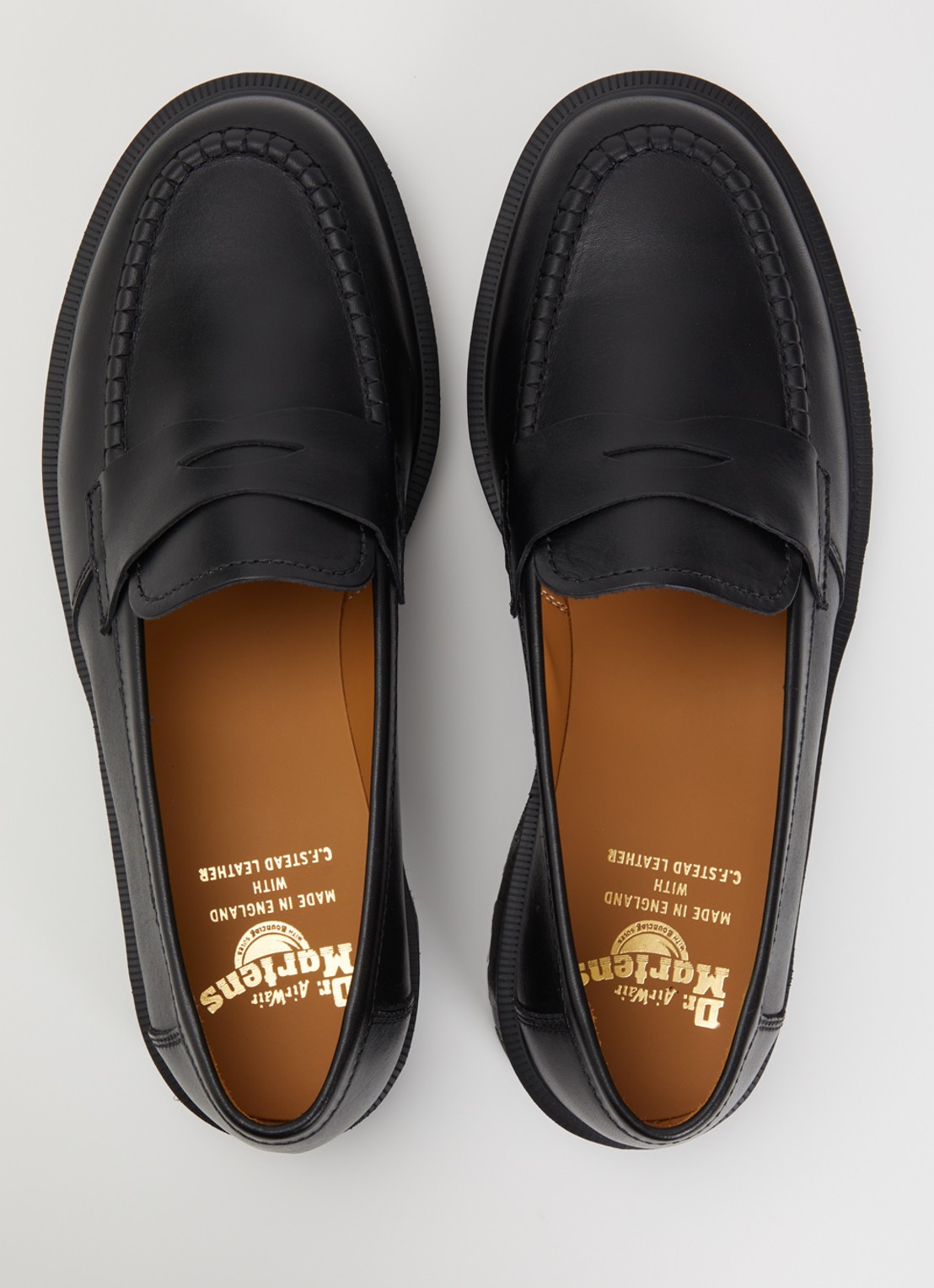 Dr. Martens Delapre loafer van kalfsleer - detail 4 zwart
