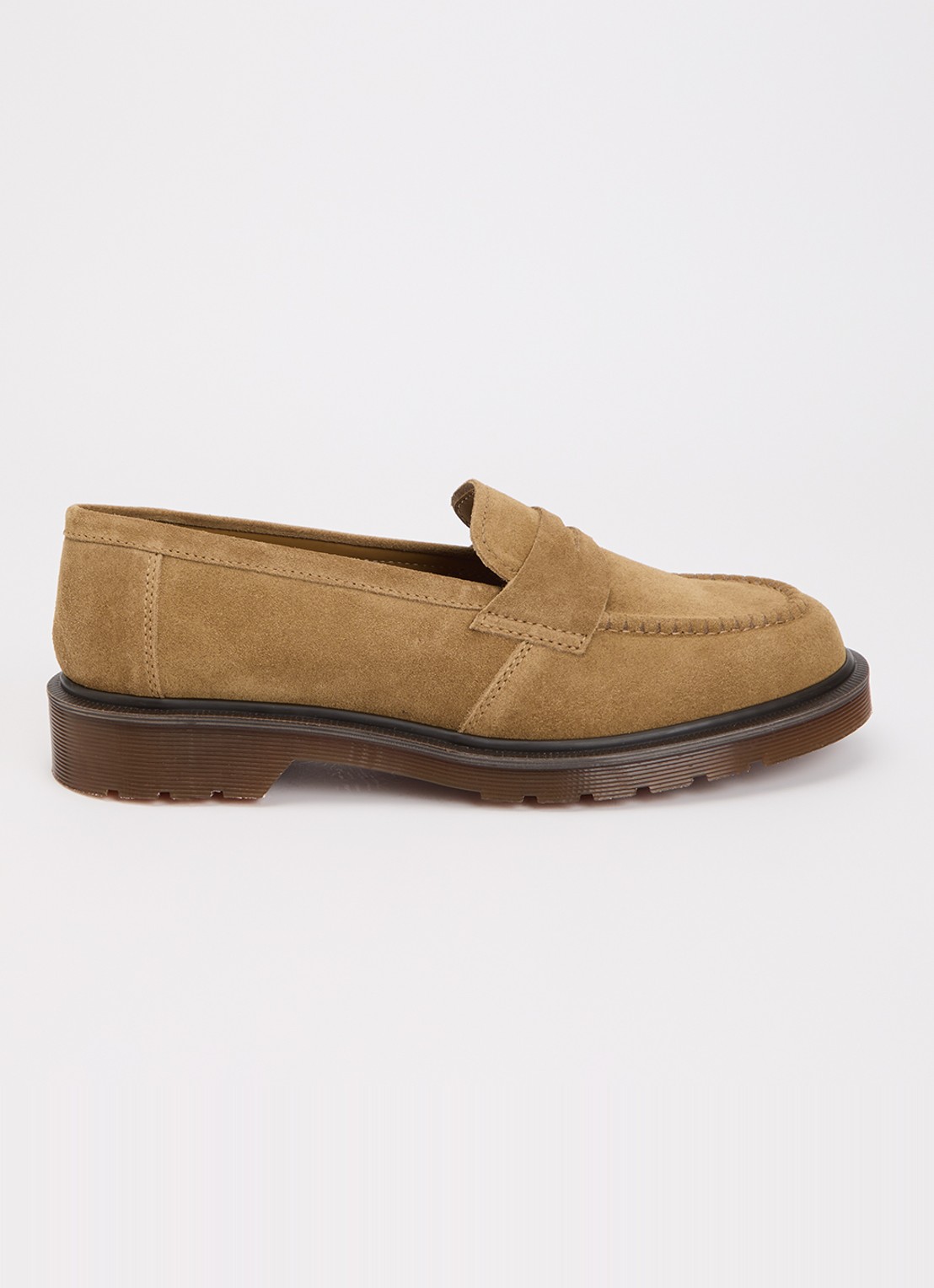 Dr. Martens Delapre loafer van kalfssuède - voorkant camel